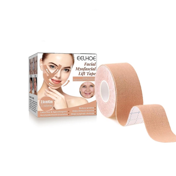 Face Lifting Tape Makeup Tool for å skjule ansiktsrynker Løfting av saggy hud 5m