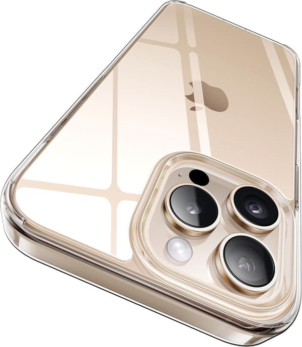 2024 Crystal Clear Designed for iPhone 16 Pro Case, Shockproof Protective Phone Cover Thin Slim Case for iPhone 16 Pro, Transparent