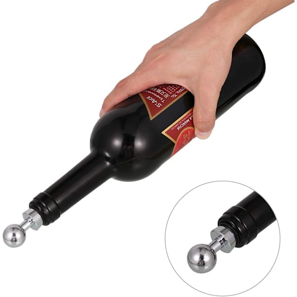 4 stk. flaskepropper i rustfrit stål, champagnepropper, vinpropper, proseccopropper, genanvendelige flaskepropper, vinpropper, vinpropper