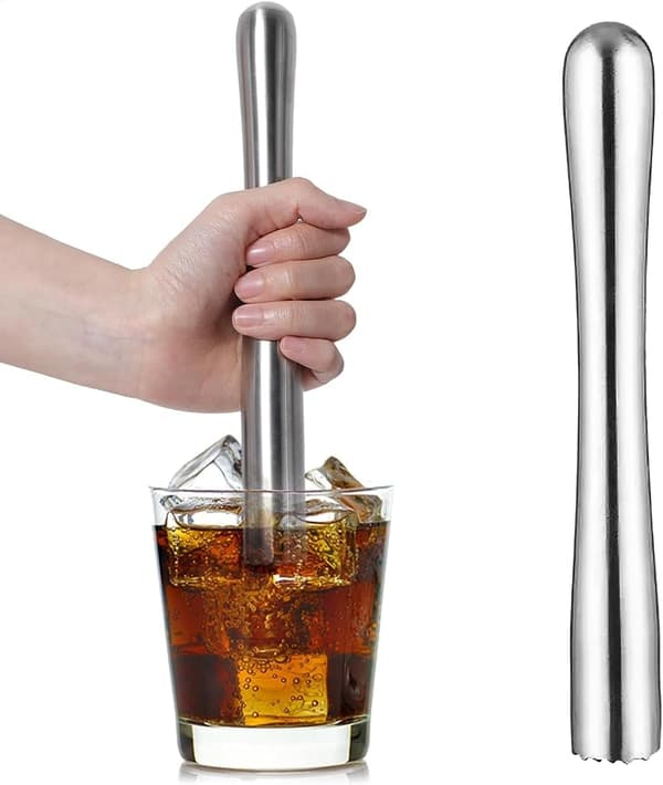 Vinmortel cocktailstøder limepresser mojito tilbehør vaniljestøder perfekt til bartilbehør 22,5 cm