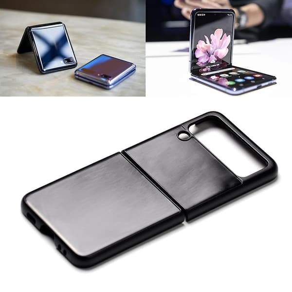 Multifunksjonelt støtsikkert TPU transparent telefondeksel for z flip3