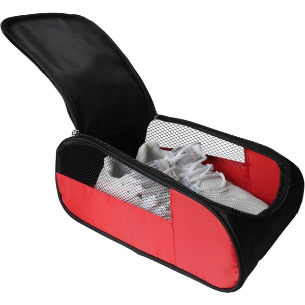 Golfskotaske, golfskotasker Mænd/kvinder udendørs lynlåsbæretasker med ventilation Sportsskotaske Rejseskotasker, Rød, Almindelig Red Common