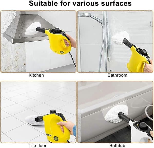 8 st Mikrofiberdukar Skydd Handmunstycke Kompatibel med Karcher SC1 SC2 SC3 SC4 SC5 SV7