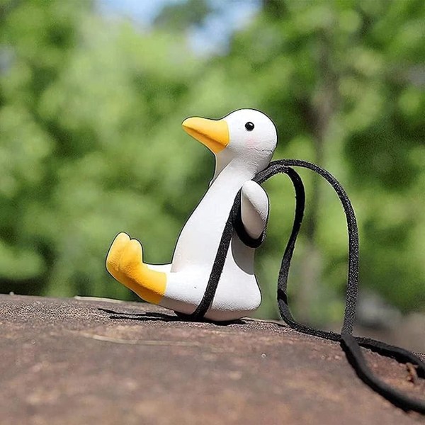 Heiluva Ankka Auton Ripustuskoriste Söpö Anime Tarvikkeet Ripustus Auton Sisustukseen Auton Taustapeilin Ripustin Autokoriste Tarvikkeet Along Neck Duck