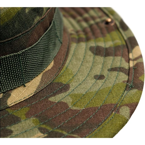 Boonie Tactical Fisherman Hat Sun Protection Vision Camouflage for Camping Hiking Fishing Men Unisex SATFG