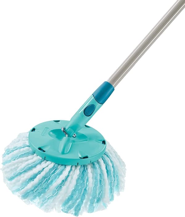 Replacement Mop Head Clean Twist Disc Mop x 2-pack, 2-fiber system for effective cleaning and high dirt and water absorption