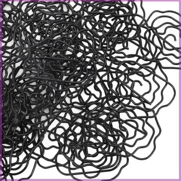50 stk. binders rosenformet metall dekorative binders Noir