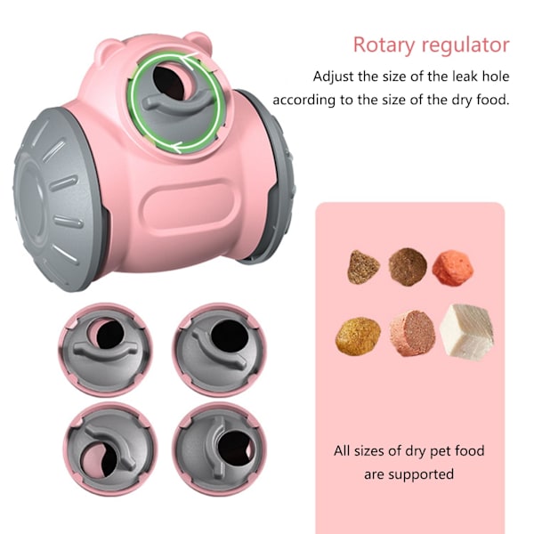 Slow Feeder Hundelegetøj - Foderdispenser - Interaktivt Kæledyrslegetøj pink
