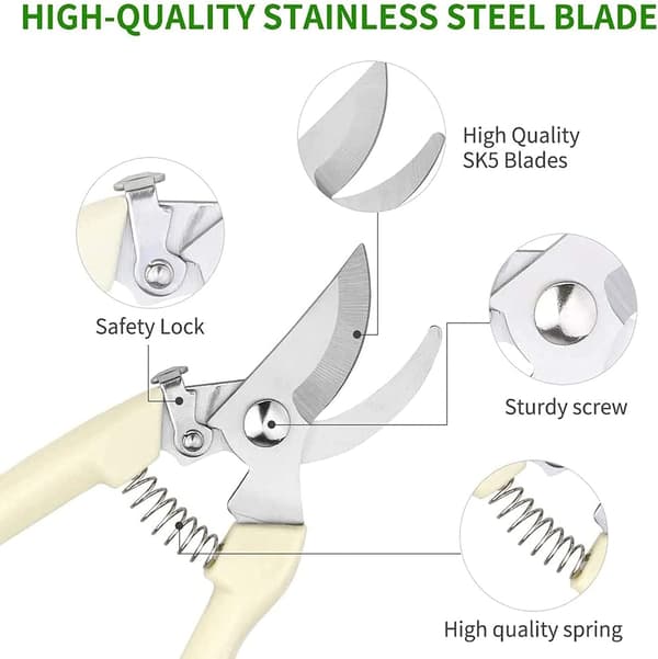 Garden Pruning Shears Hand Scissors Pruning Shears for Branches, Flowers, Fruit Picking