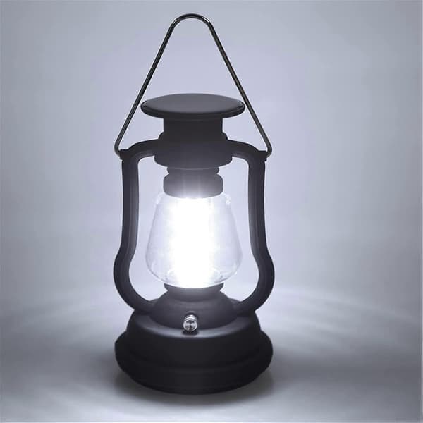 Udendørs Bærbar Campinglampe Bærbar Håndresistent Genopladelig Håndsving Campinglanterne Solar Dynamo Dynamo Campinglampe LED Udendørslys til