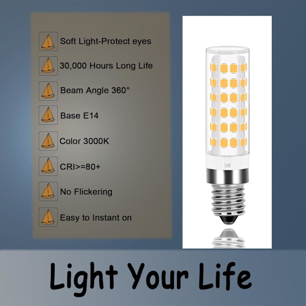 7W E14 LED-maissilamppu, pieni Edison-ruuvimaisilamppu 360° säteen kulma riippuvalaisimen polttimo olohuoneeseen LED-lamppu 2 kpl 7w E14 Corn Led Bulbs  2 Pack