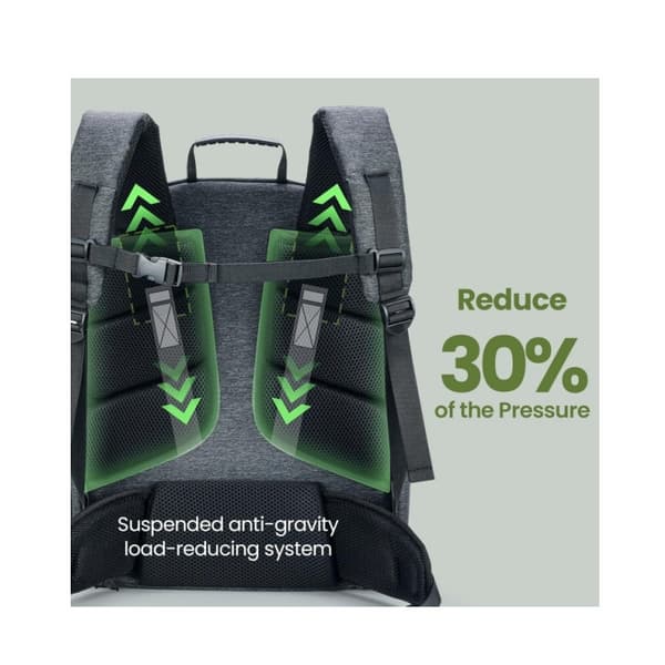 Cat Backpack Anti-Gravity Load Reduction 30%, Ergonomic Cat Carrier Backpack, Pressure Relief Dog Backpack with Locking Zippers