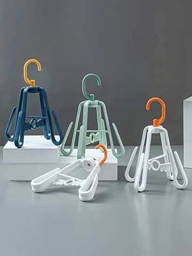 Shoe Drying Rack, Rotating Drying Rack, Three-Piece Set Light Green