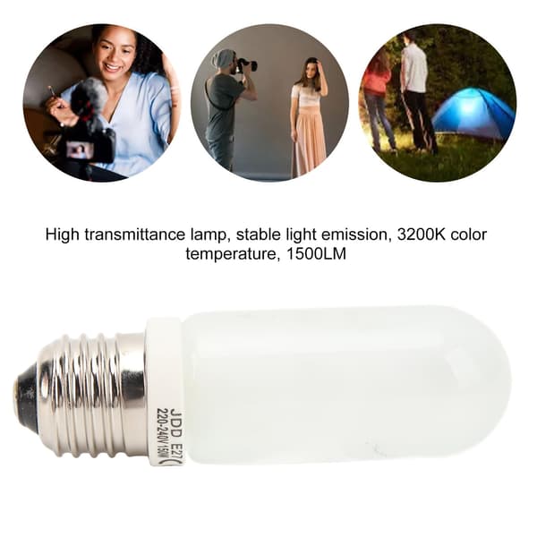 2 kpl JDD valokuvausstudiossa salamalampun polttimo E27 mallinnuslamppu 150 W 240 V studio Strobe