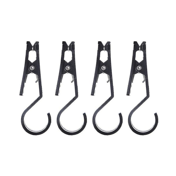 4pcs Tent Cloth Clip Non-slip Fixed Camping Canopy Windproof Hook Holder Clamp