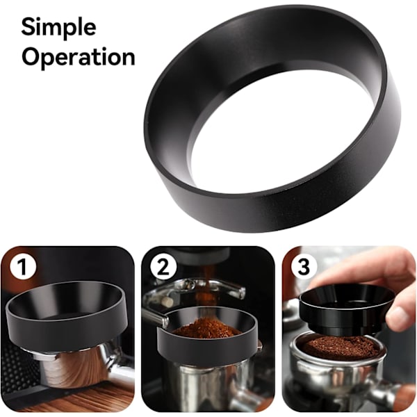 53 mm espressodoseringstrakt, for kaffemaskintilbehør