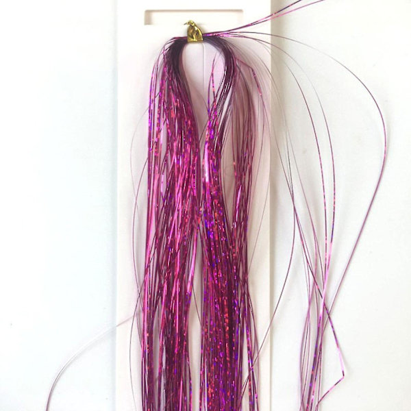 12 farger glitter hår extensions glitrende skinnende fargerike syntetiske hår for kvinner jenter