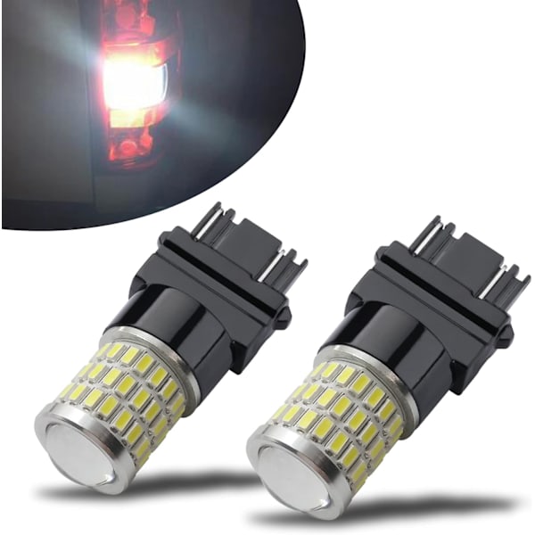 Nyeste 9-30V Super Bright Low Power 3157 4157 3057 3156 LED-pærer med projektorerstatning til baklys og baglygter til parkering Xenon White