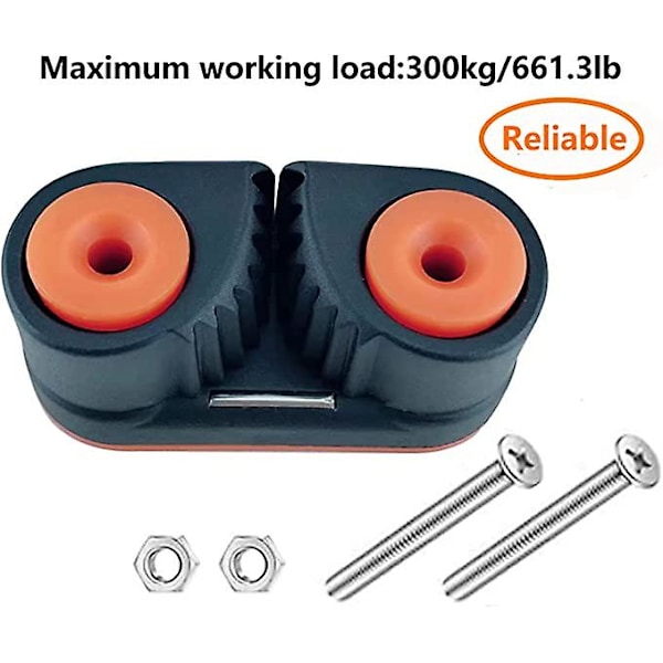 Komposit Cam Cleat med kuglelejer, 2 stk., orange/sort