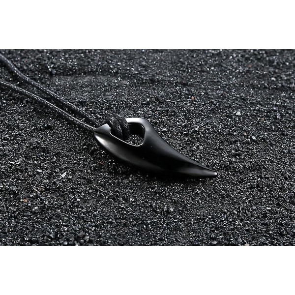 1 stk. rustfrit stål horn vedhæng trendy tilbehør spike titanium stål vedhæng personligt herresmykke