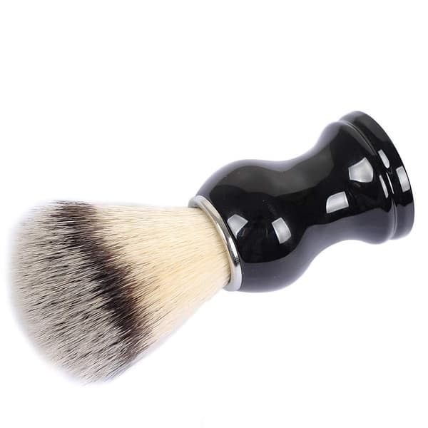 Shaving Brushes, Bristle Knot with Shaving Brush with Pure Black Engineered Plastic Handle