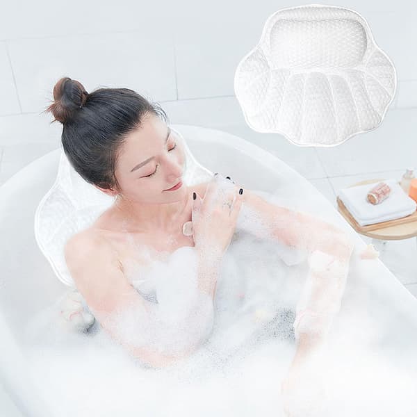 Badepute, badeknotte og 6 sugekopper, badekarpute, 4D Air Mesh badekarpute