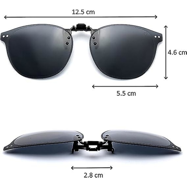 Clip polariserede solbriller, løftbare og ultralette, overbriller, solklemme, mænd, kvinder, anti-uv