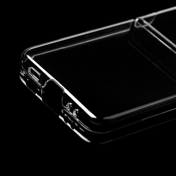 Superpraktiskt Stöttåligt Transparent Telefonskal för z flip3