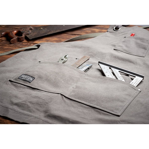 oods Heavy Duty Vaxad Canvas Förkläde Grey Adjusts: M to XXL