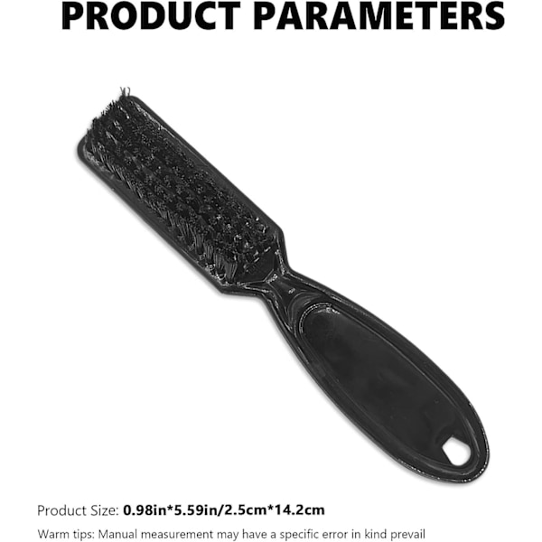 Fade Brush, 3 stk. hårklipper rengjøringsbørste nylon barberblad rengjøringsbørste for hårklipp, barberutstyr, neglebørste trimmer barber rengjøringsbørste