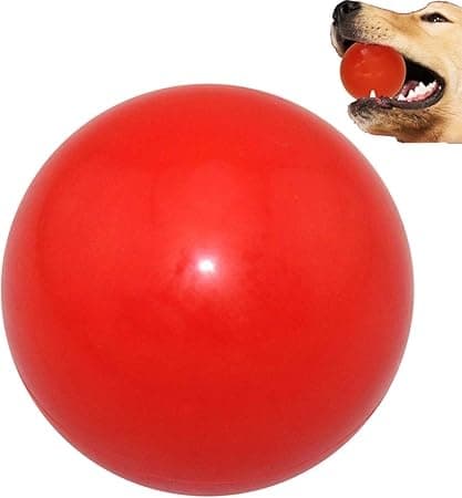 Hundetræningstilbehør, Ren Naturgummi Solid Gummi Hoppebold, 7CM, Rød