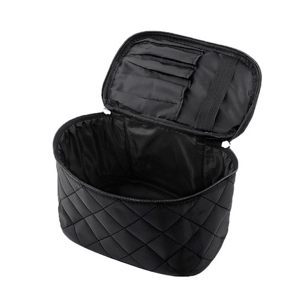 Sminkväska med stor kapacitet, bärbar, vattentät, klassisk sminkförvaring liten väska --KLASSISK & STYLISH --