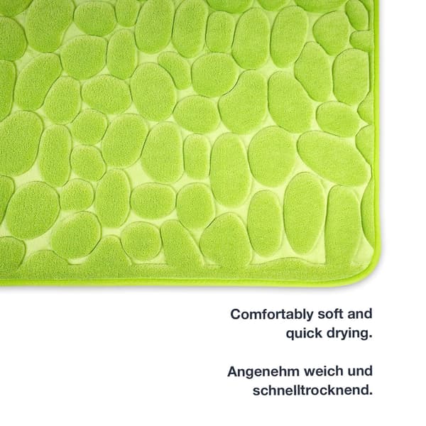 Sklisikker baderomsmatte i memory foam - Baderomsmatte 50 x 80 cm