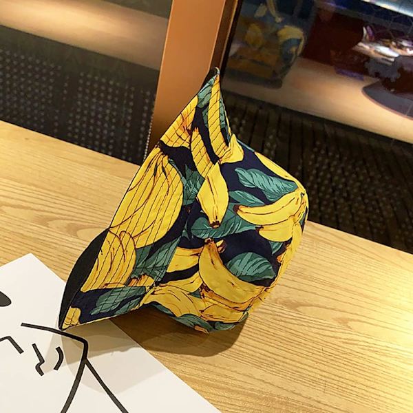 Söpö ämpärihattu rannan kalastajille naisille, kääntyvä kaksisuuntainen käyttö Banana