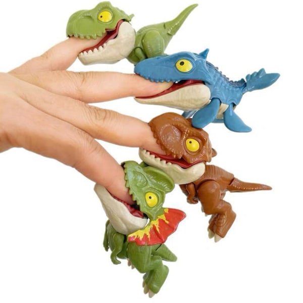 Fingerbitende dinosaurleke, 2024-nyhet dinosaurleketøy, fingerbitende tyrannosaurus Rex dinosaurleketøy