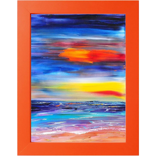 6x8 tommer fotoramme orange fotoramme 2 pakke 8x6 orange billedrammer til bordplade og væg Orange 8x6 inch/ 15.2x20.3 cm