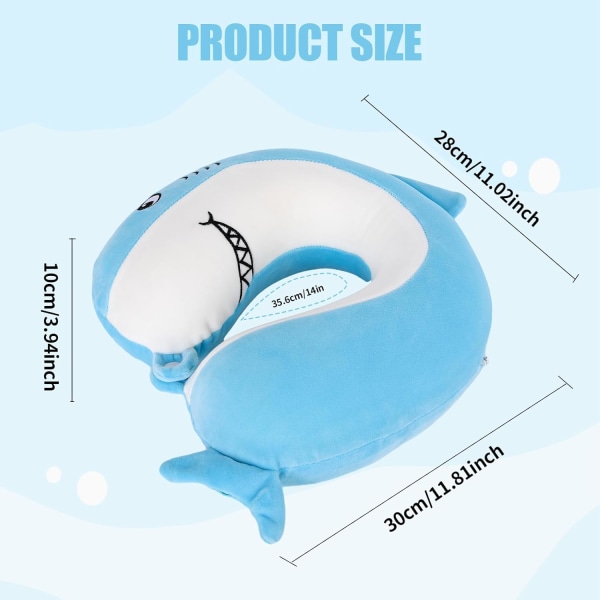 Pute Cartoon Dyre Nakkestøtte Pute 30 * 30cm Memory Foam Nakkepute U-formet Elasticitet Barn Reisepute Bærbar U-formet Pude for G 30*30cm