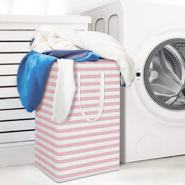 Foldable Large Laundry Baskets with Easy-to-Handle Handles Freestanding Waterproof Laundry Hamper Storage Basket