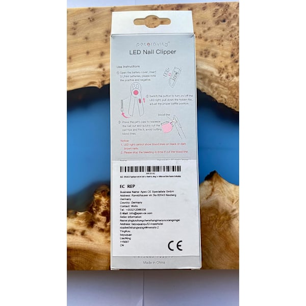 Koiran kynsileikkurit, kissan kynsileikkurit LED-valolla, lemmikkieläinten kynsileikkurit ja -leikkurit, estävät verenleikkauslinjan, pienille ja keskisuurille koirille, kissoille, kaneille ja Pink