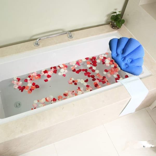 Set med 2 uppblåsbara badkuddar Shell Spa Nackstöd Badkudde för badkar och bubbelpool