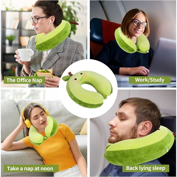 Pute Cartoon Dyre Nakkestøtte Pute 30 * 30cm Memory Foam Nakkepute U-formet Elastisk Barn Reisepute Bærbar U-formet Pude for A 30*30cm