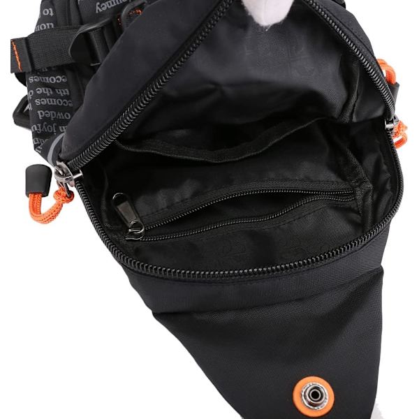 Nylon Taktisk Sling Bag Crossbody Rygsæk til Mænd Kvinder Udendørs Rejser Camping Skulder Bryst Tasker Dag Pakke Jagt Vandring Multi-Purpose Ca #30black(nylon)