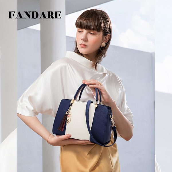 Elegantti käsilaukku riipuksella, naisten olkalaukku, vedenpitävä työmatka-, ostos-, matka- ja toimistokäyttöön, crossbody-laukku