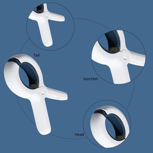 Beach Towel Clips 2 Pcs, Large White Plastic Clips for Lounge Chairs, Pool Clips