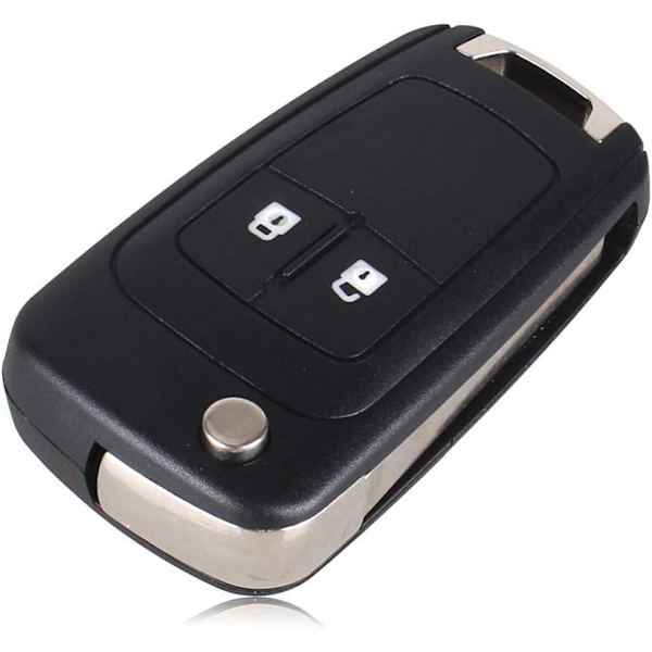 2 knapper bilnøgle fjernbetjening udskiftninger kompatibel med Opel Vauxhall Buick Astra Insignia Vectra Chevrolet Cruze Aveo Spark Captiva Black