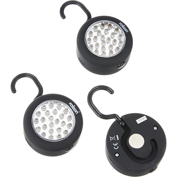 90005 3 stk. 24 LED-lampe med krog og magnet 3Pack 3Pack