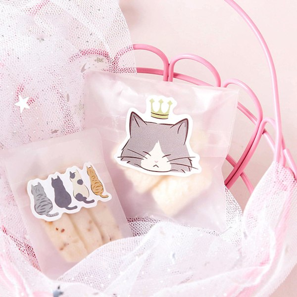 Scrapbook-tarvikkeet Kissa Kawaii -tarrapakkaus, 45 kpl Söpöjä päiväkirjatarvikkeita aikuisille leikekirjoihin, korttien valmistukseen, päiväkirjan pitoon (Kissa Päiväkirja 1)