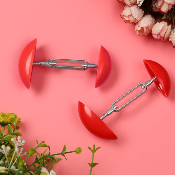2 st skosträckare för kvinnor, justerbar skobredd expander shaper expander röd mini skostöd för breda fötter