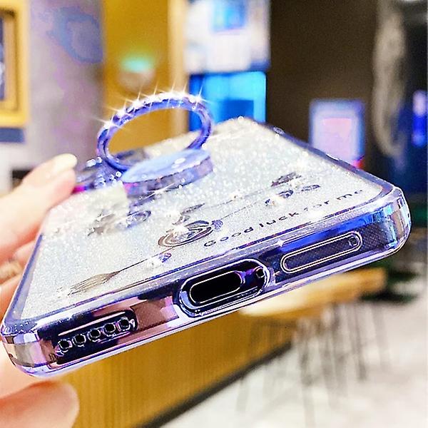 Case Samsung Galaxy S23 - 360 rengasjalustalle - silikoni - case gradientti sininen