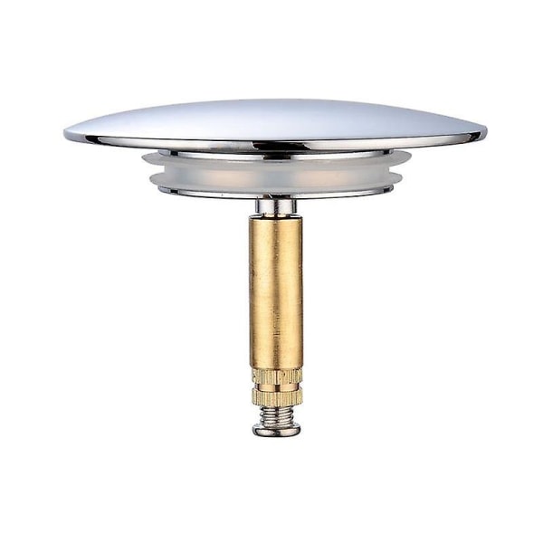 2024 Badepropp Diameter 70mm Med Dobbel Tetning Høydejusterbar Universell Badepropp Vaskventil Forkrommet Herdet Messing Anti-rust